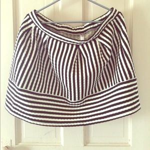 Black & Striped Skirt